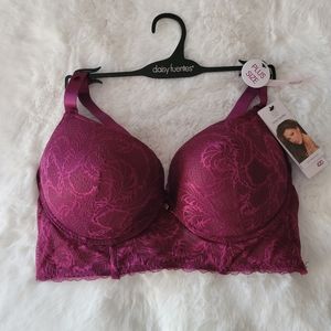 ⚘️DAISY FUENTES BRAND NEW PUSH UP LONGLINE BRA SIZE 42D.